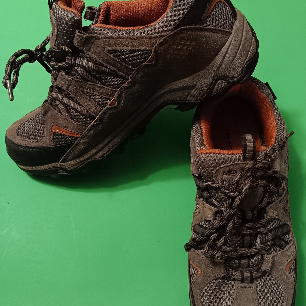 Mountrek Ranger Ridge Low Leather Hiking Waterproof Boots Multi Clr Women's Sz10